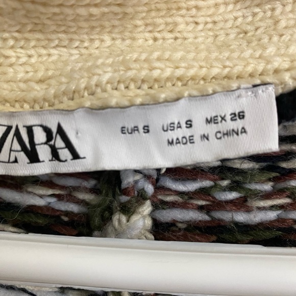 Zara Oversized Jacquard Cardigan - Picture 8 of 16